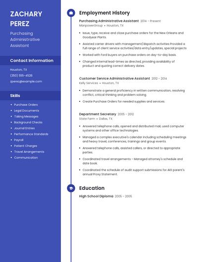 Resume example 5