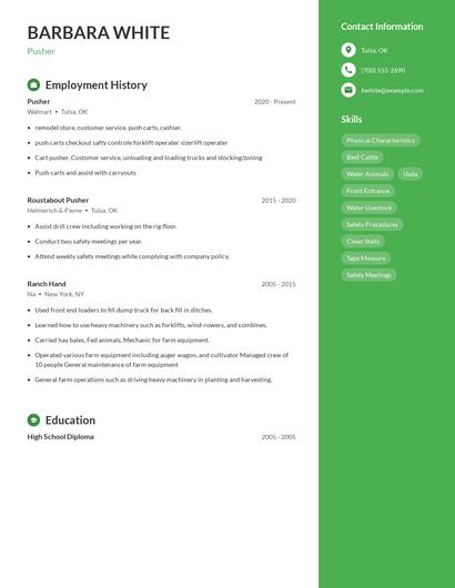 Pusher Resume