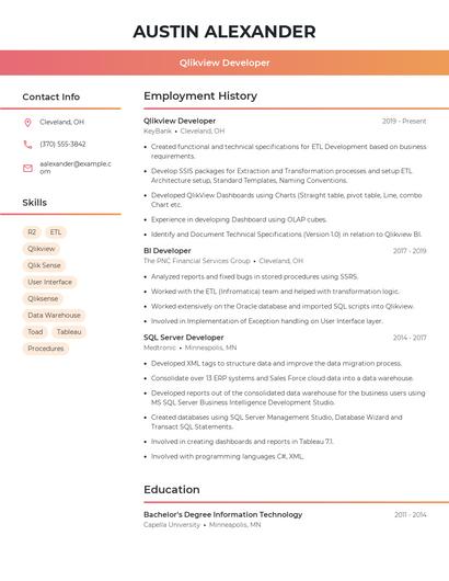 Resume example 3