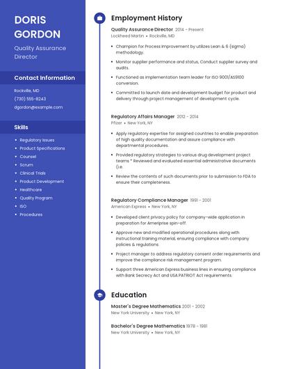Resume example 5