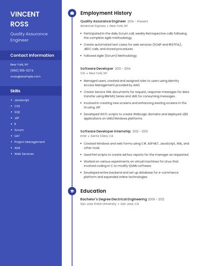 Resume example 5