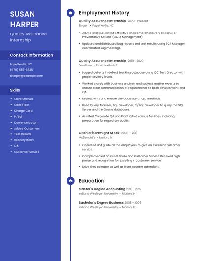 Resume example 4