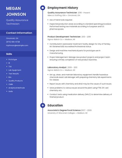 Resume example 4