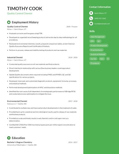 Resume example 4