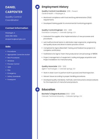 Resume example 5