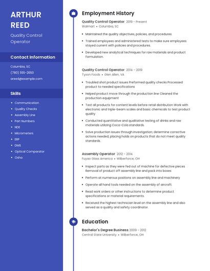 Resume example 4