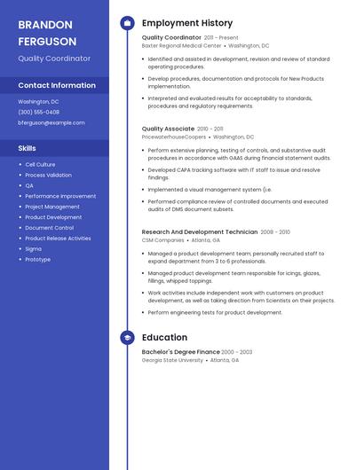 Resume example 5