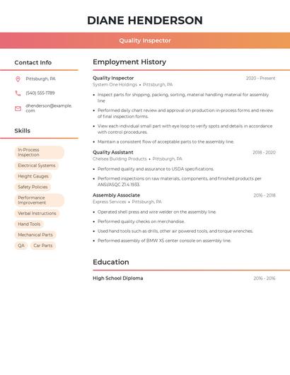 Resume example 3