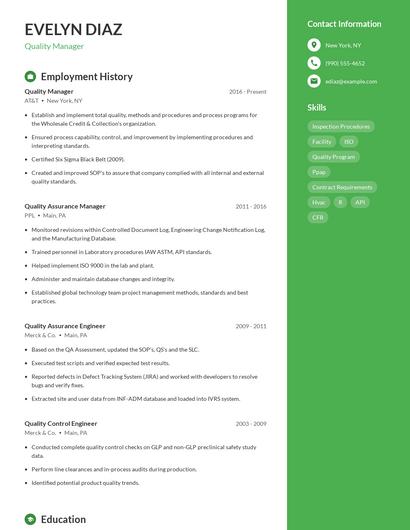 Resume example 4
