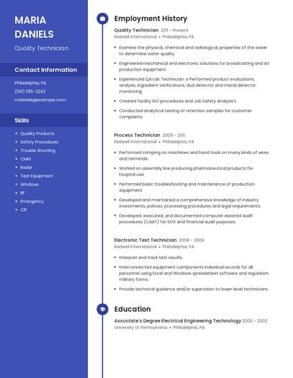 Resume example 4