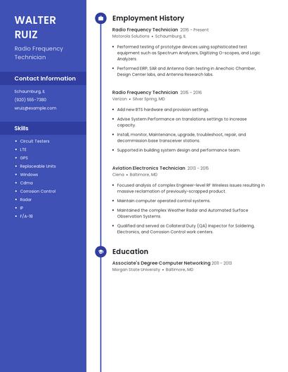 Resume example 5