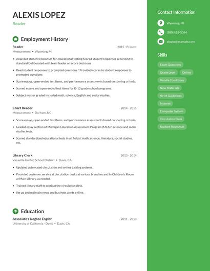 Resume example 4