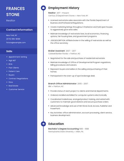 Resume example 4