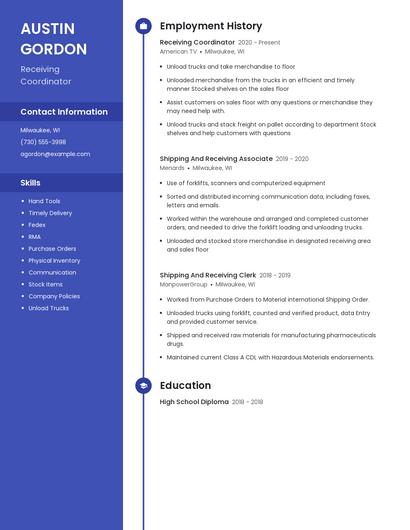 Resume example 5