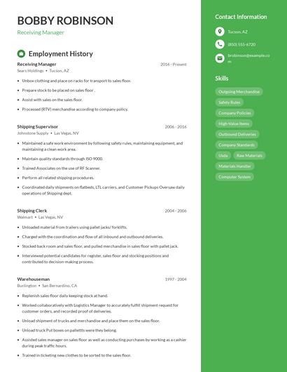 Resume example 4