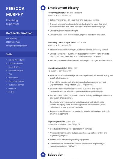 Resume example 5
