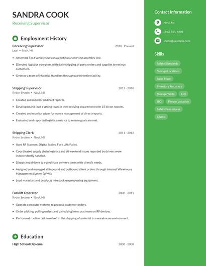 Resume example 4