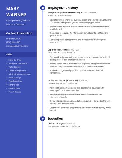 Resume example 4