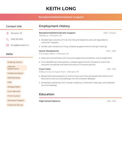 Resume example 3