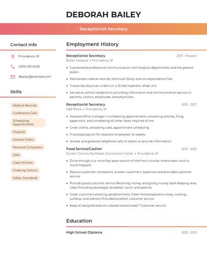 Resume example 3
