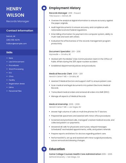 Resume example 4
