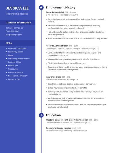 Resume example 5