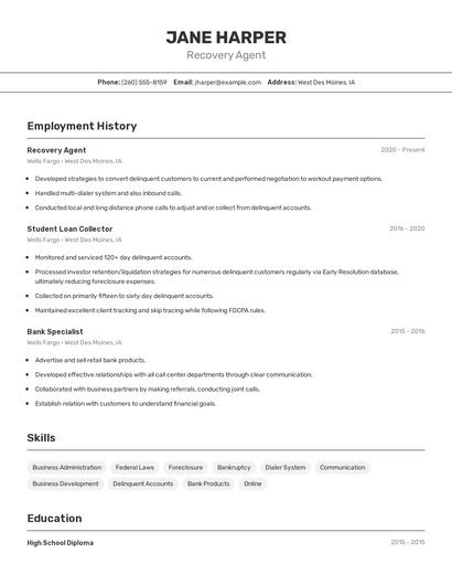 Resume example 2