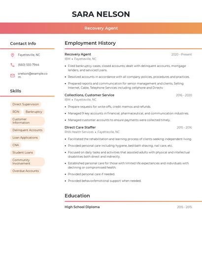Resume example 3