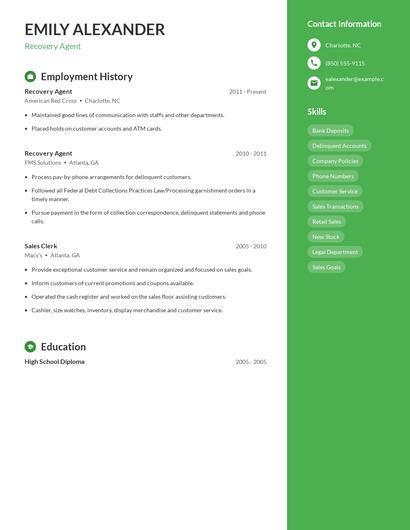 Resume example 5