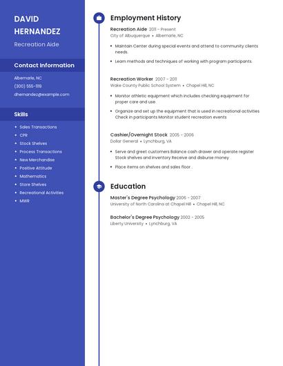 Resume example 4