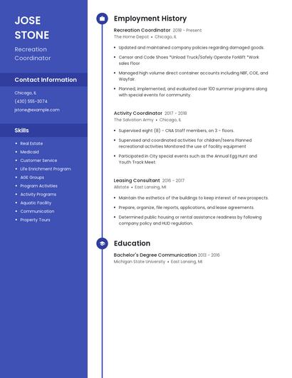 Resume example 5