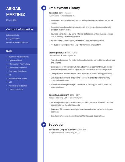 Resume example 5