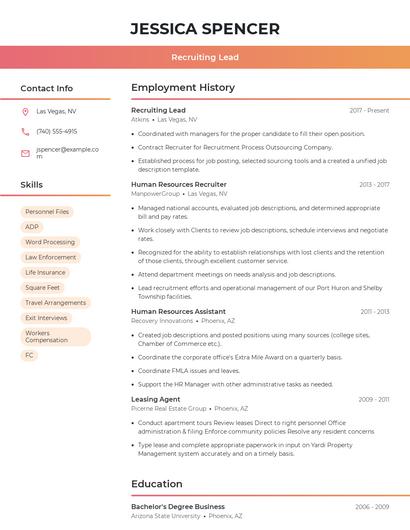 Resume example 3