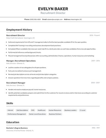 Resume example 2