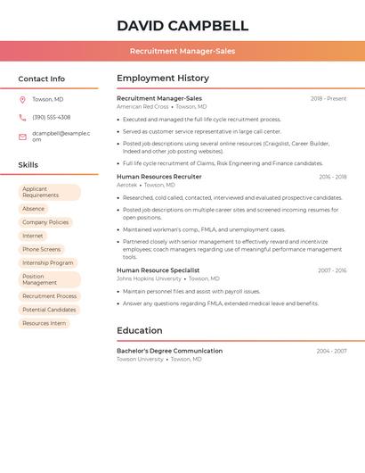 Resume example 3