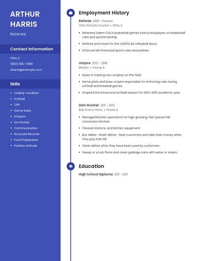 Resume example 4