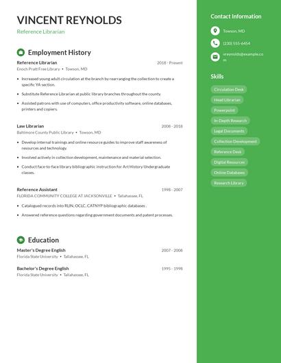 Resume example 5