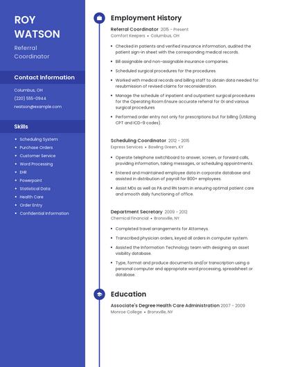 Resume example 5