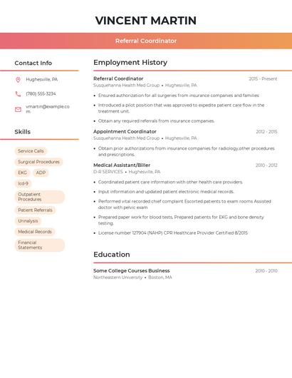 Resume example 3