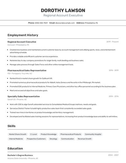 Resume example 2