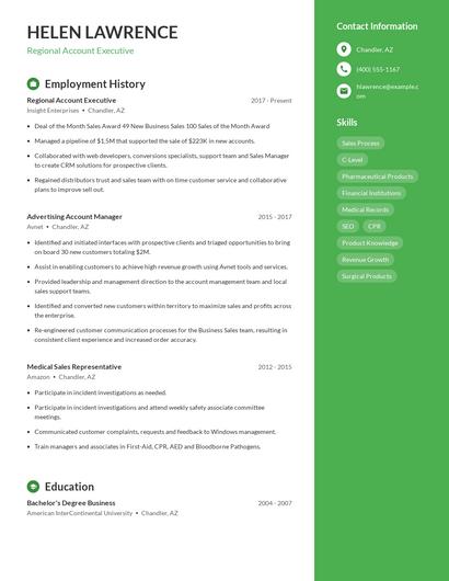 Resume example 4
