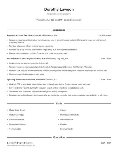 Resume example 1