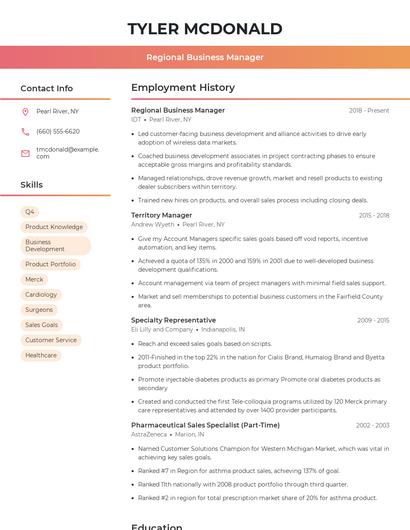 Resume example 3