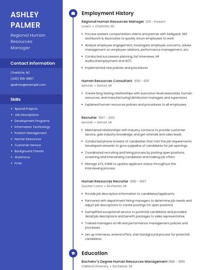 Resume example 5
