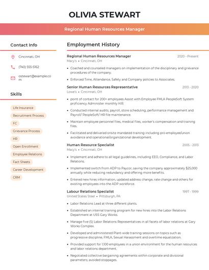 Resume example 3