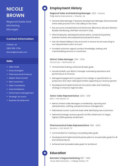 Resume example 5