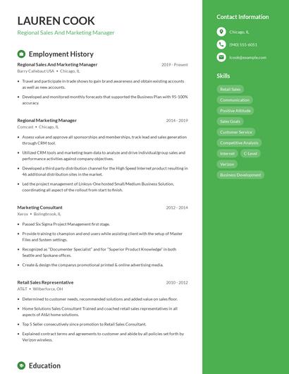 Resume example 4