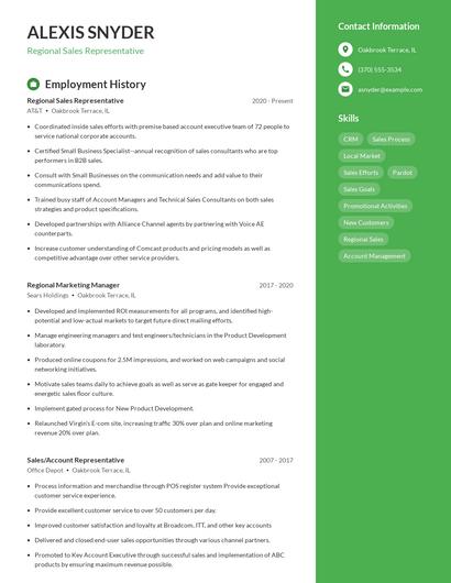 Resume example 5