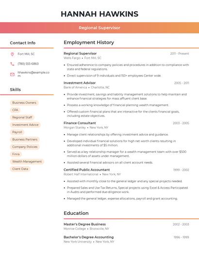 Resume example 3