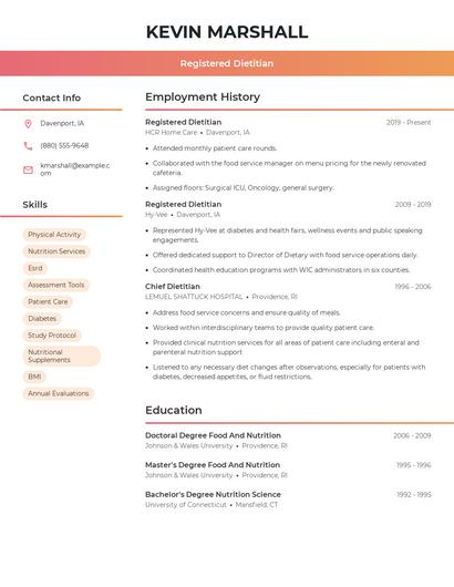 Resume example 3